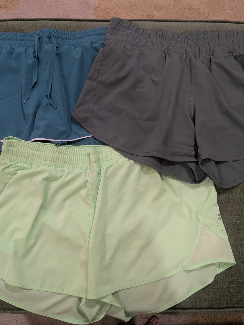 Women's Running Shorts Bundle Of 3 Size L - All In Motion, RBX, Members Mark